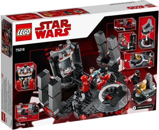 Klocki LEGO STAR WARS Sala Tronowa Snoke'a - 75216