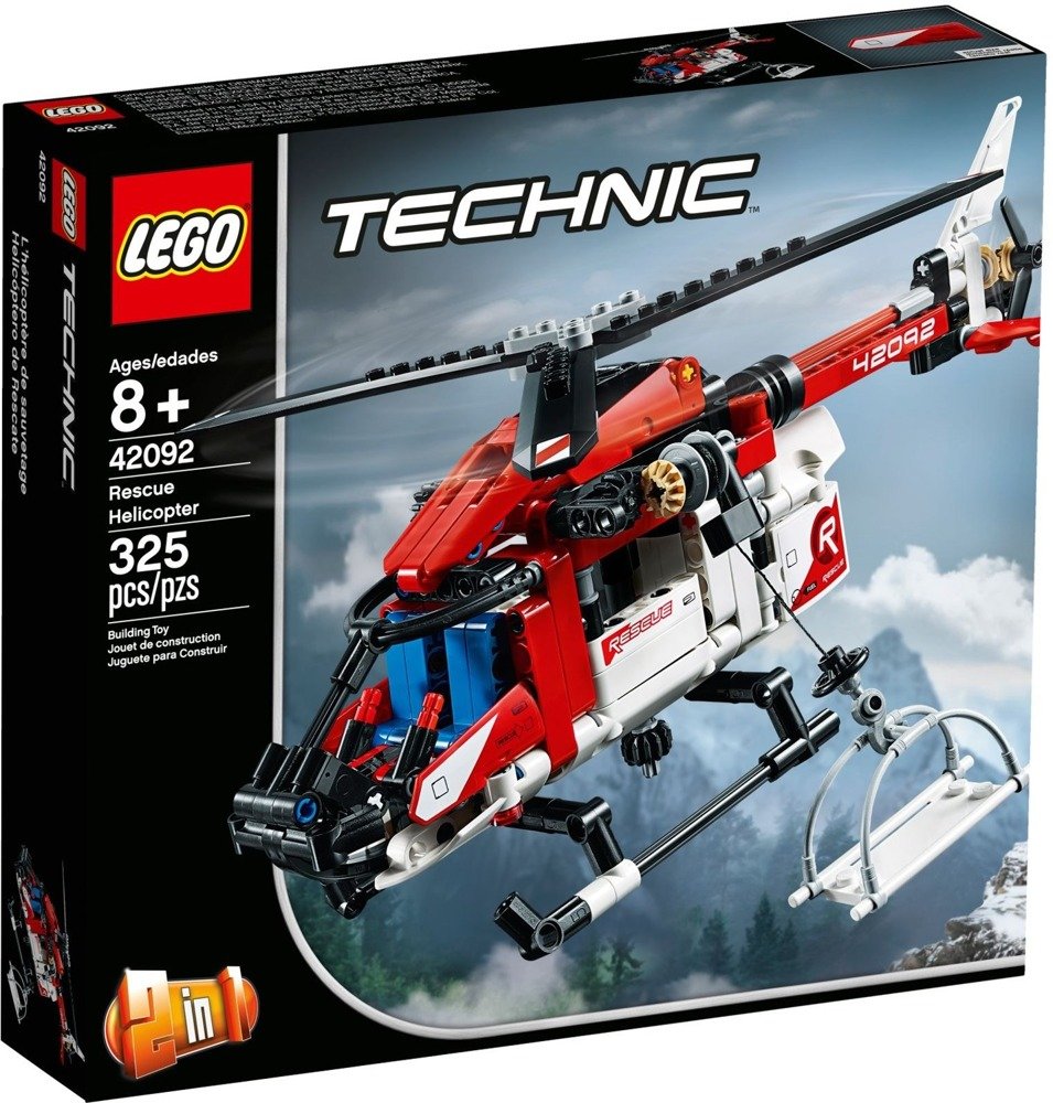 Klocki LEGO TECHNIC Helikopter ratunkowy 2w1 - 42092